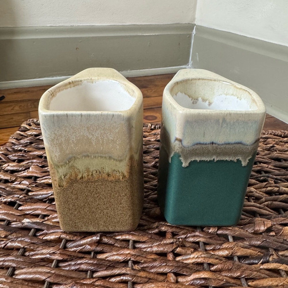 Pair of Square Cafe Ceramic Mugs - Picture 3 of 6